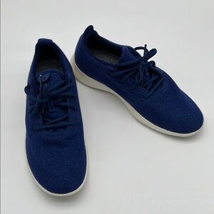 Allbirds Tree Runners Blue Wool Men's Blue Casual Lace Up Shoes Size 12 BLEMISH